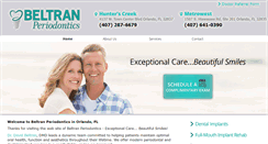 Desktop Screenshot of beltranperiodontics.com